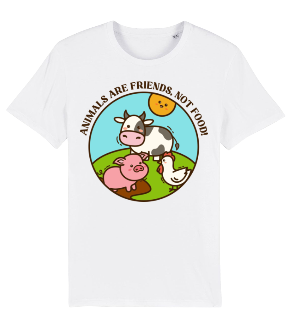 Animals Are Friends Not Food · T-shirt bio Homme Stanley Stella 2.0