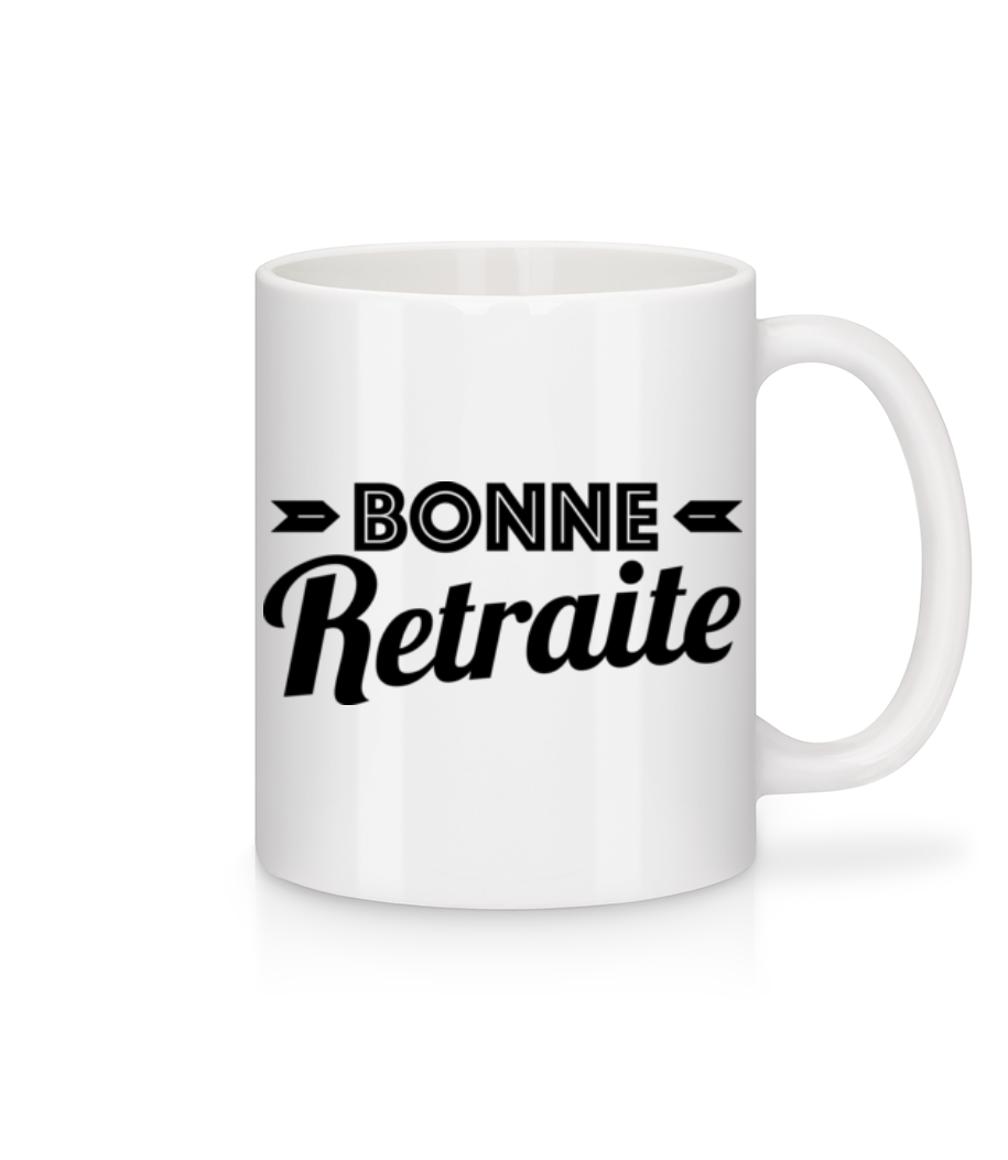 Bonne Retraite · Mug en céramique blanc
