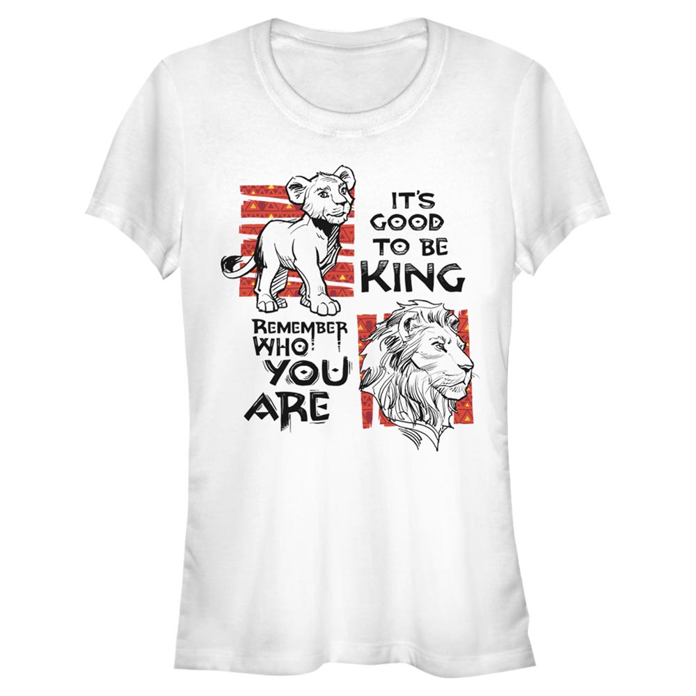 Disney - Le Roi lion - Simba et Mufasa Simba Text - Femme T-shirt