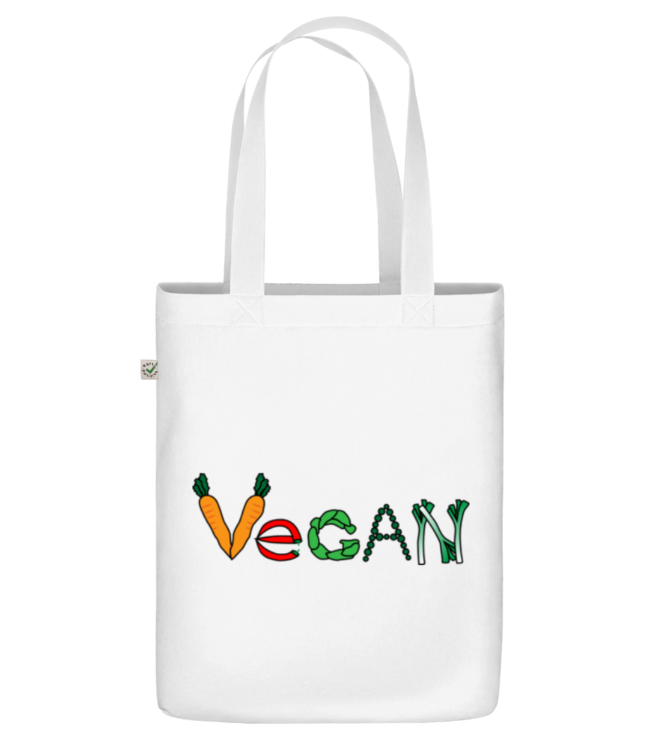 Aperçu: Vegan Comic - Sac en toile bio - Blanc - Devant