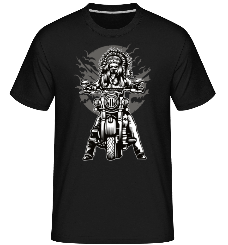 Aperçu: Indian Chief Motorcycle -  T-Shirt Shirtinator homme - Noir - Devant