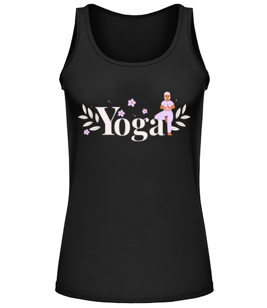 Yoga - Débardeur Femme - Noir - Devant