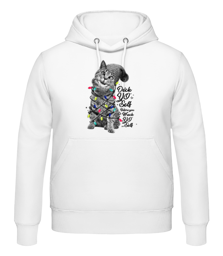 Chat De Noel · Sweat à capuche Homme
