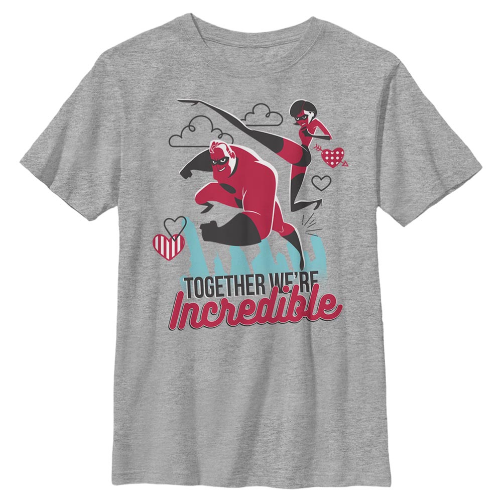 Pixar - Les Indestructibles - Mr. & Mrs. Incredible Together Incredible - Valentine's Day - Enfant T-shirt