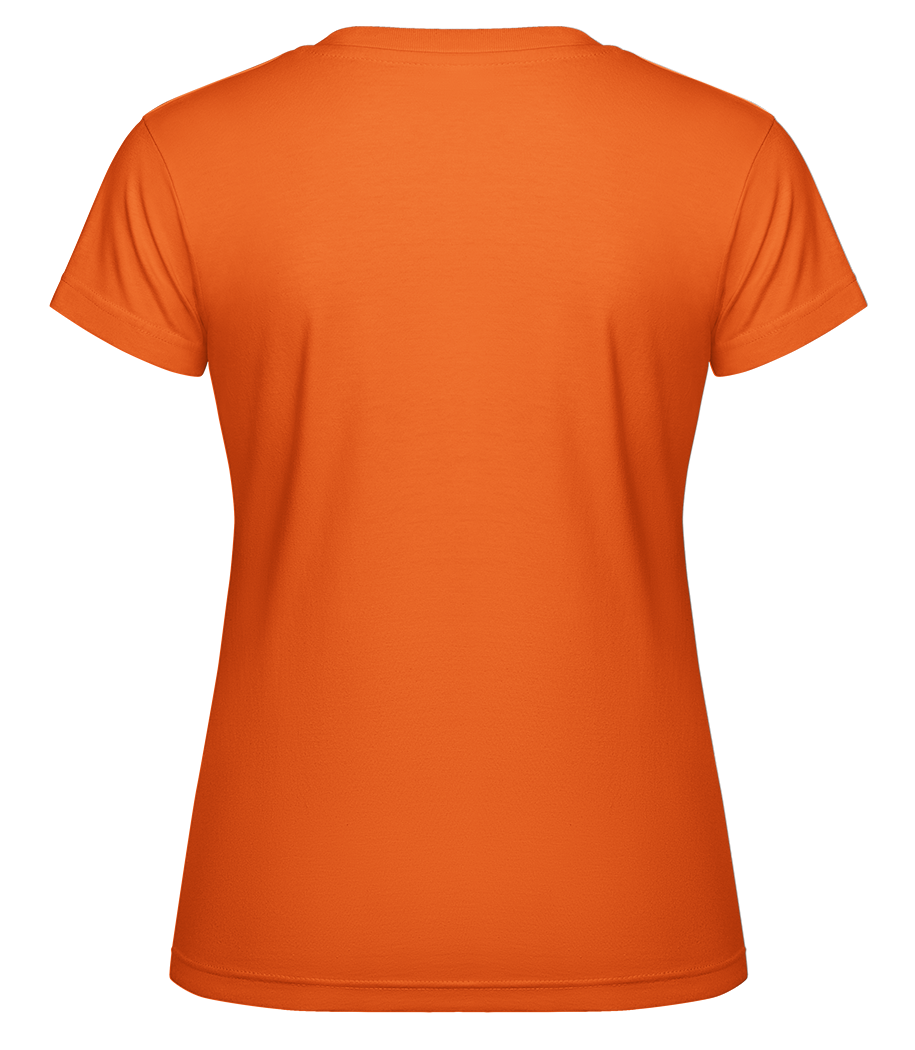 Happy Birthday To You Singe -  T-shirt Shirtinator femme - Orange - Derrière