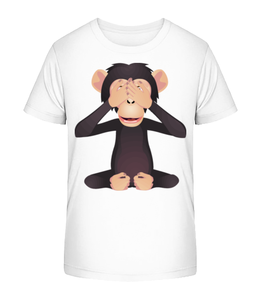 Aperçu: Singe Aveugle - T-shirt bio Enfant Stanley Stella 2.0 - Blanc - Devant