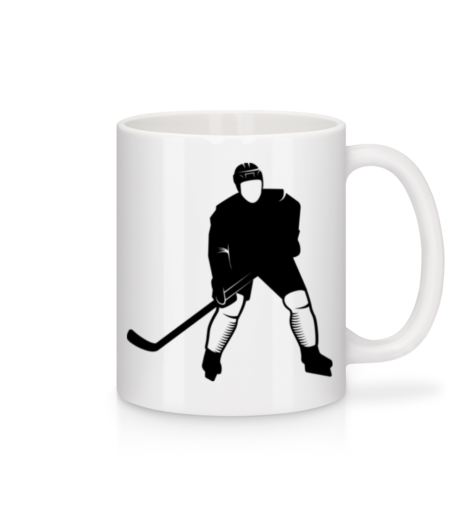 Joueur De Hockey Sur Glace · Mug en céramique blanc