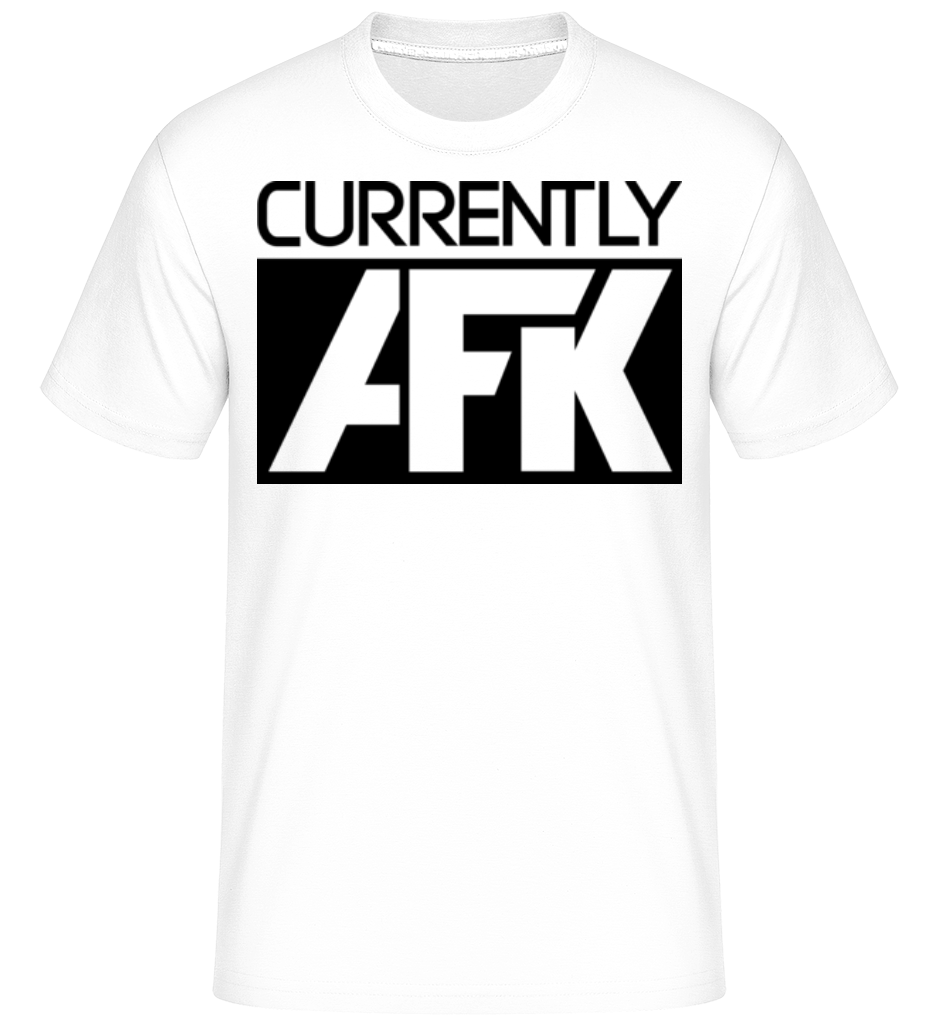Currently AFK -  T-Shirt Shirtinator homme - Blanc - Devant