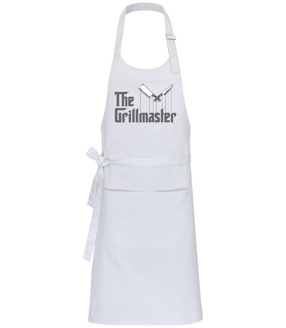 Aperçu: The Grillmaster - Tablier professionnel - Blanc - Devant