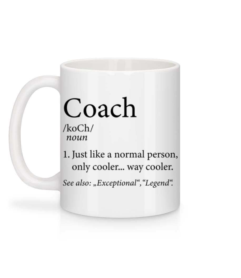 Aperçu: Coach Definition - Mug en céramique blanc - Blanc - Derrière