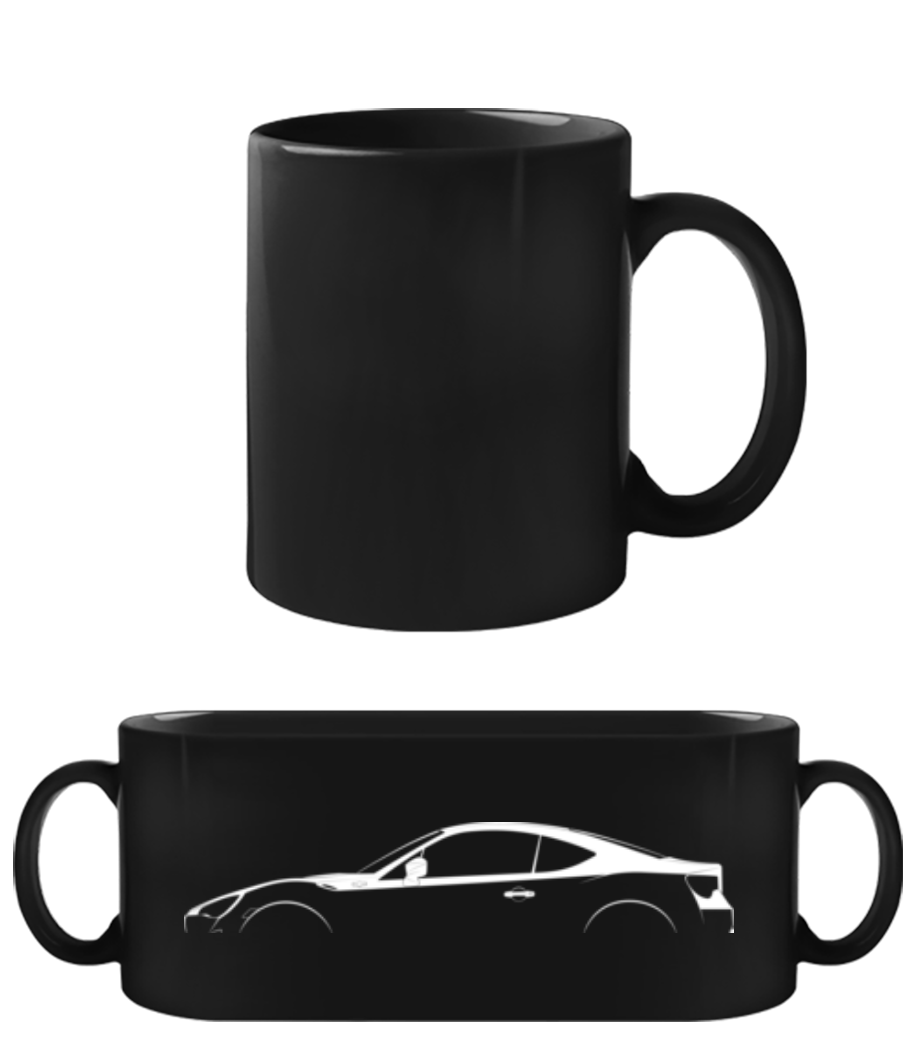 'Toyota 86 ZN6' Silhouette · Tasse Noire