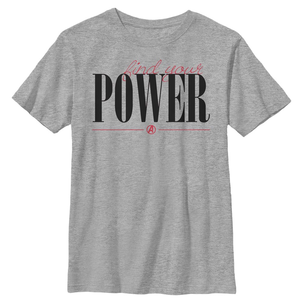 Marvel - Avengers - Texte Power Script - Enfant T-shirt