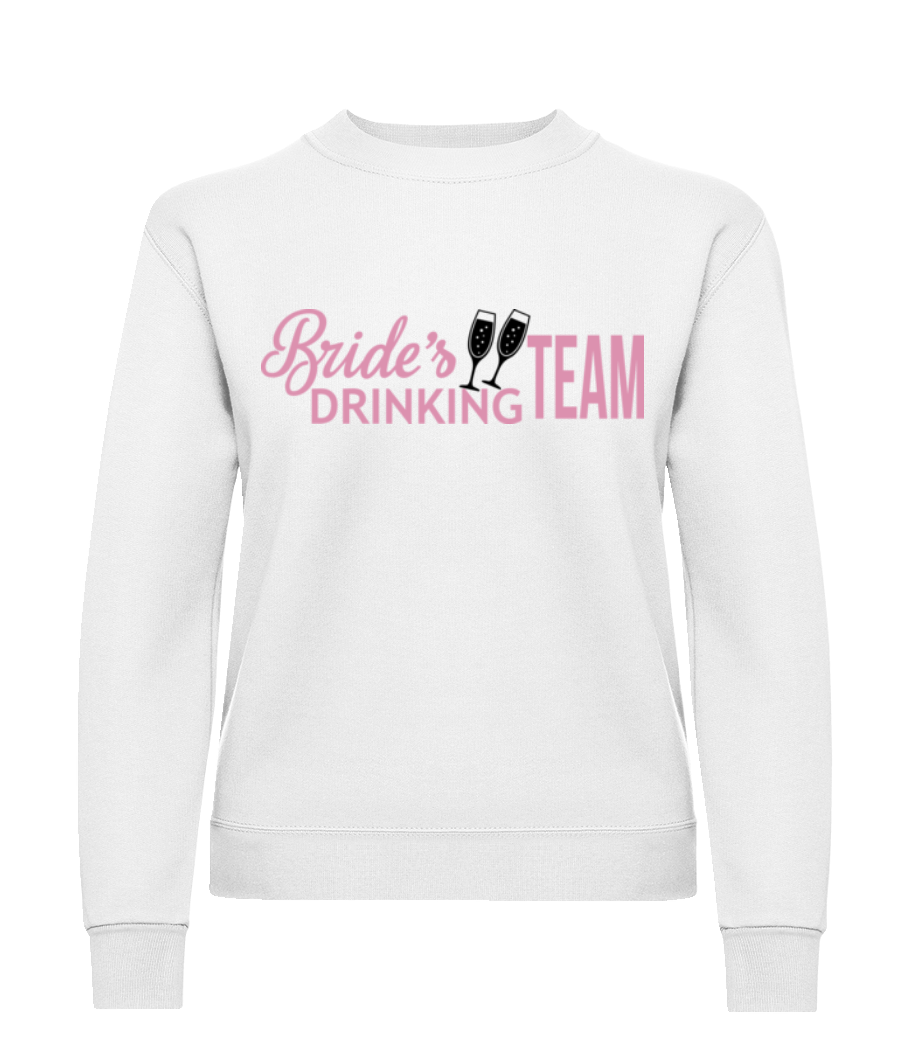 Brides Drinking Team - Sweatshirt Femme - Blanc - Devant