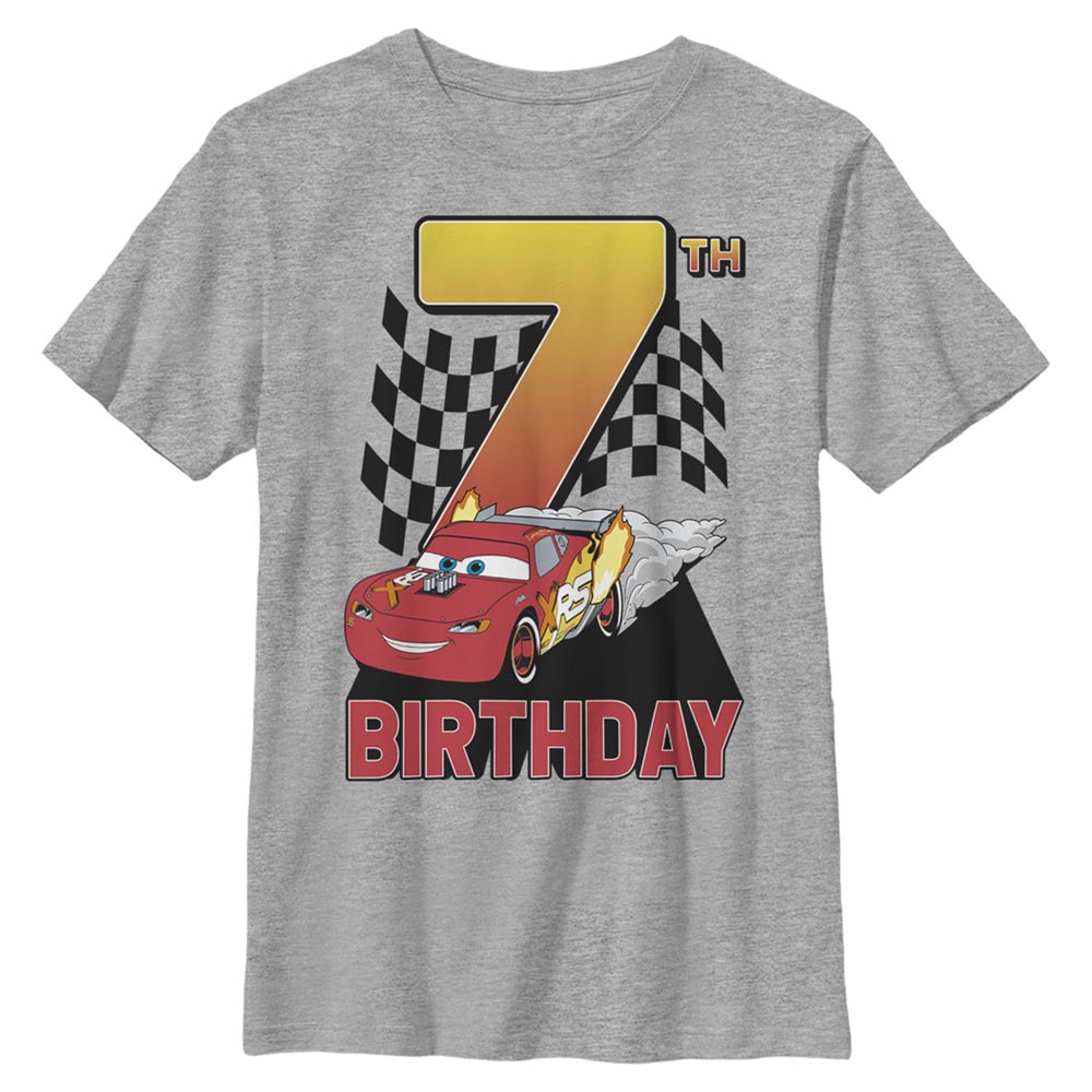 Pixar - Cars - Flash McQueen Lightning Birthday 7 - Birthday - Enfant T-shirt