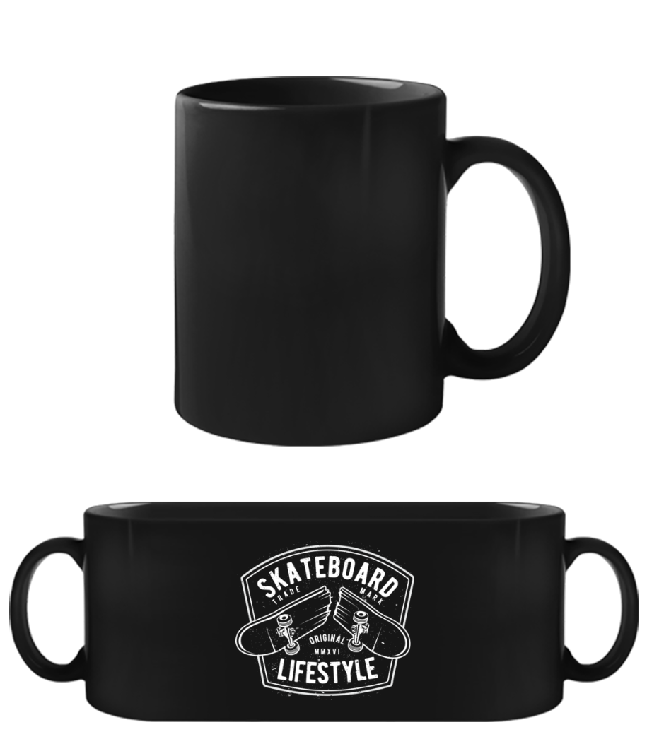 Skateboard Lifestyle · Tasse Noire