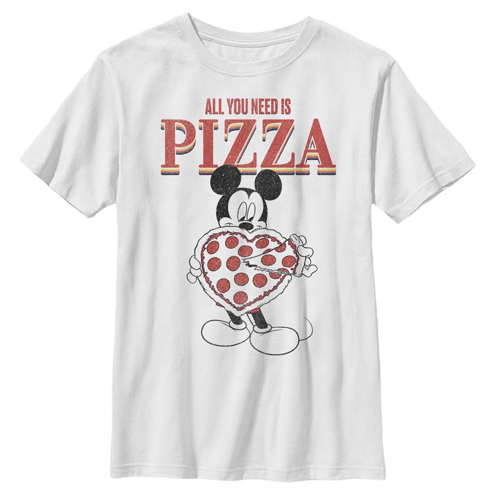 Disney - Mickey Mouse - Mickey All You Need Is Pizza - Enfant T-shirt