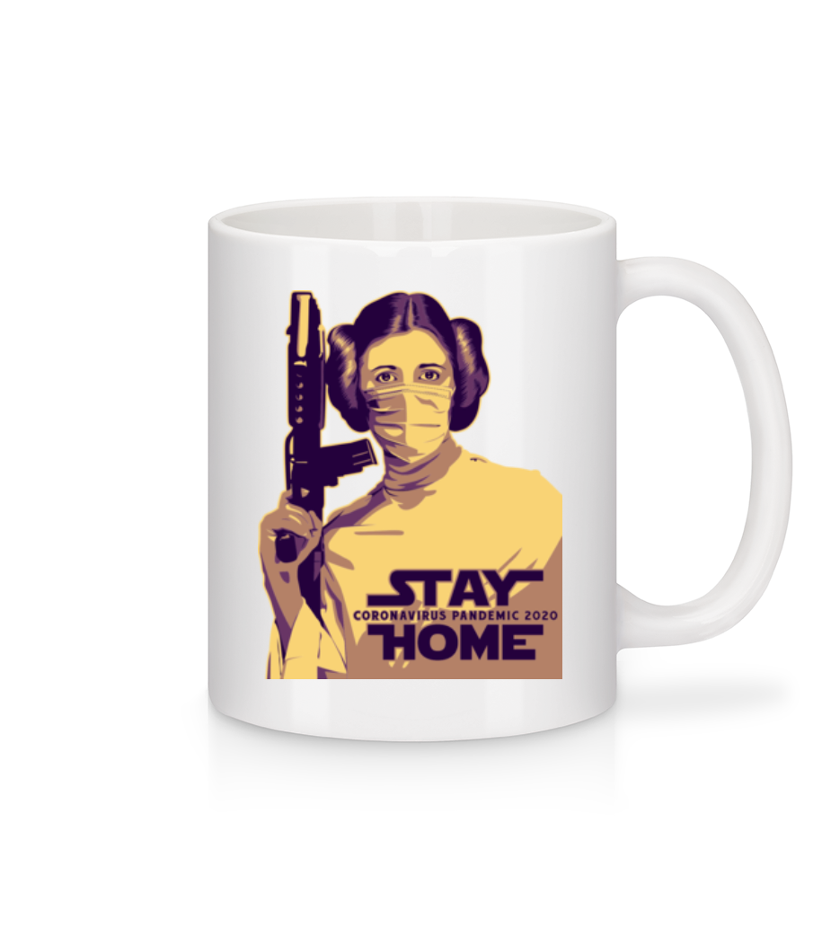 Stay Home Laila · Mug en céramique blanc