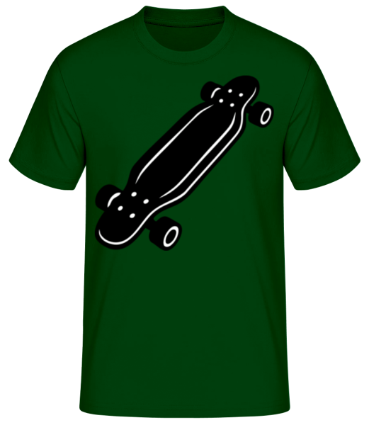 Longboard - T-shirt standard Homme - Vert bouteille - Devant