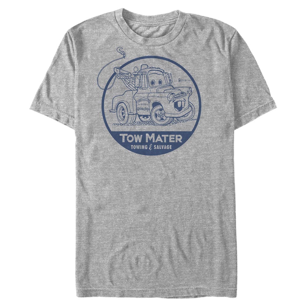 Aperçu: Pixar - Cars - Mater Tow - Homme T-shirt - Gris chiné - Devant