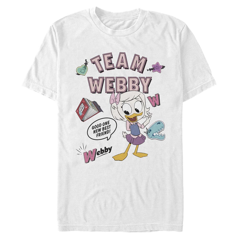 Aperçu: Disney Classics - La Bande à Picsou - Webby Team - Homme T-shirt - Blanc - Devant