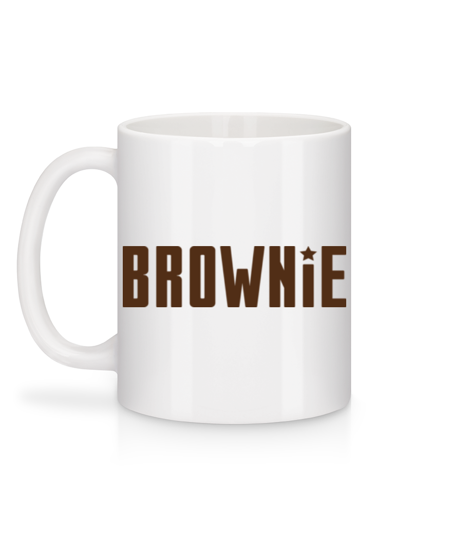 Aperçu: Brownie - Mug en céramique blanc - Blanc - Derrière
