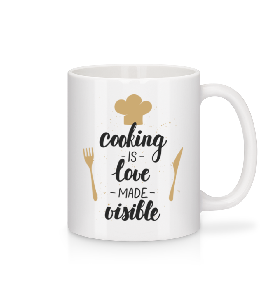 Cooking Is Love Made Visible · Mug en céramique blanc