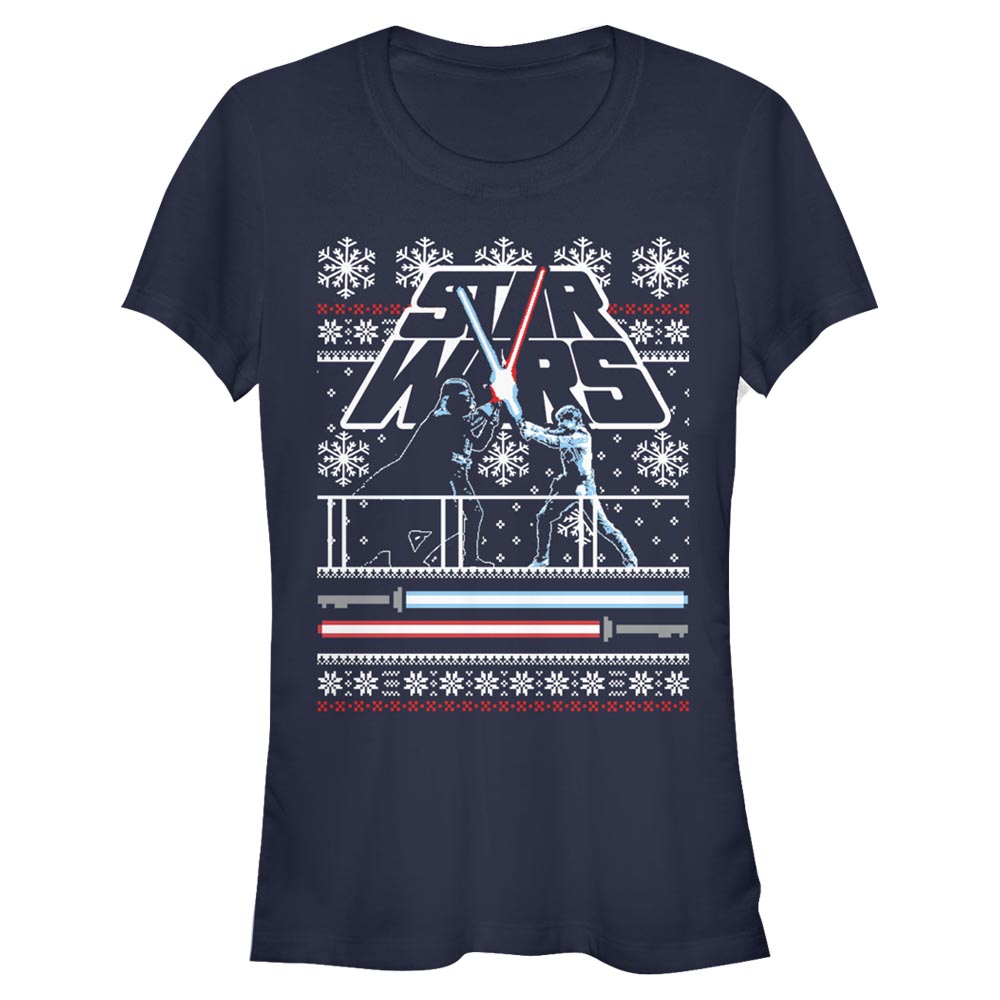 Star Wars - Luke & Vader Holiday Face Off Ugly Sweater - Christmas - Femme T-shirt