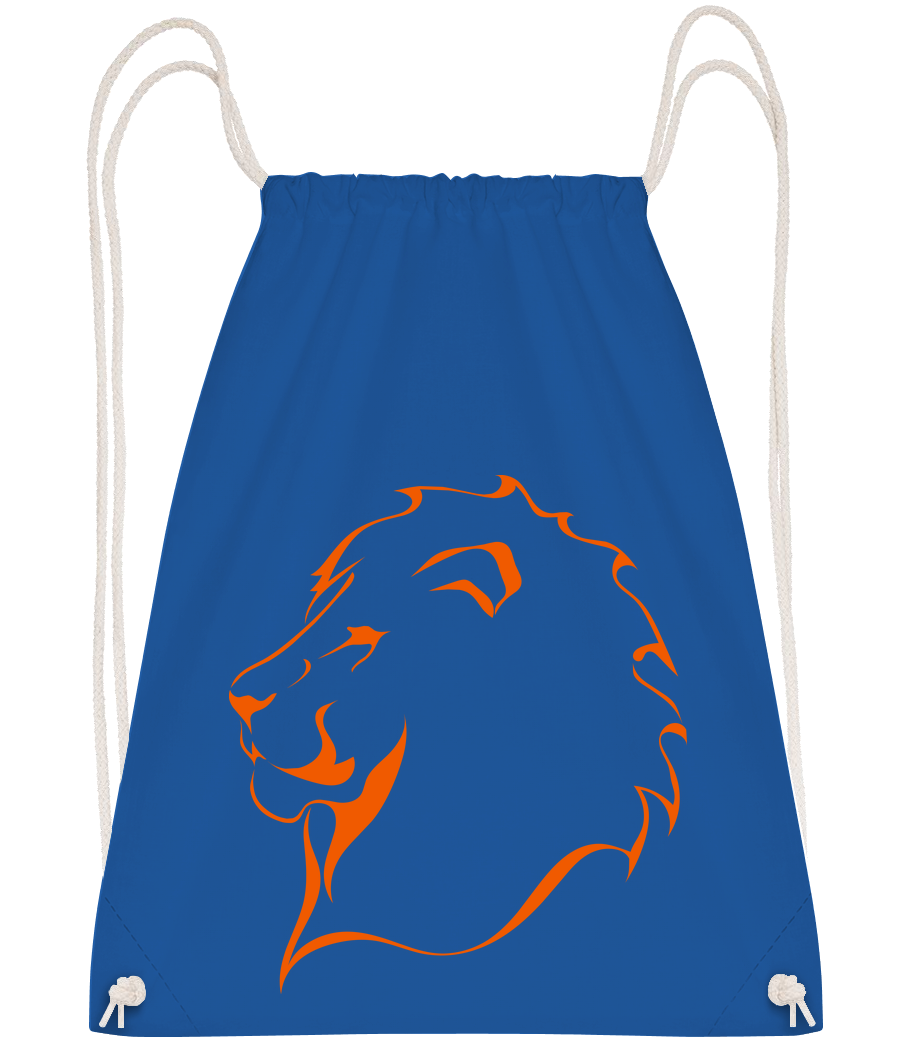 Aperçu: Lion - Sac à dos Drawstring - Bleu royal - Vorn