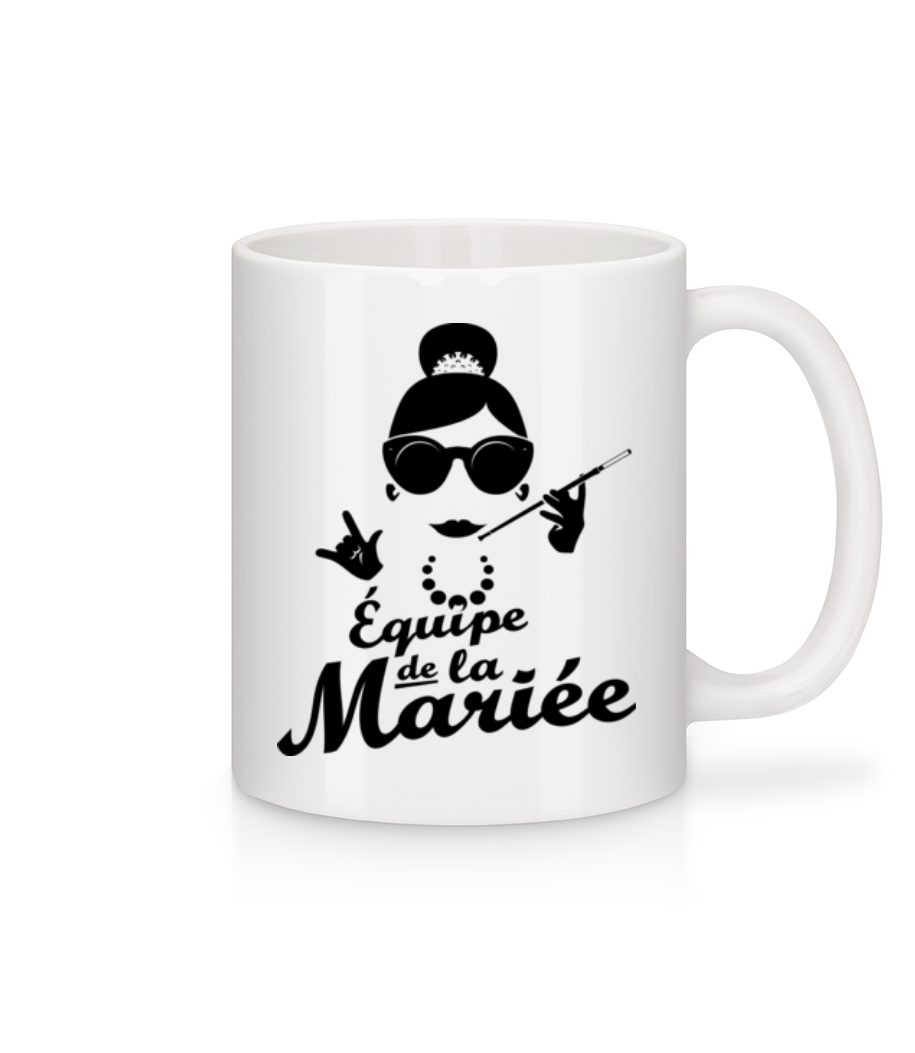 Équipe De La Mariée · Mug en céramique blanc