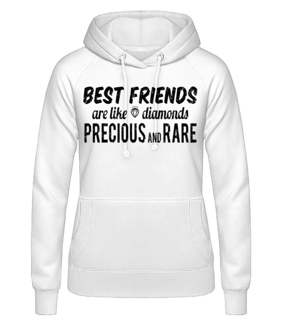 Best Friends Are Like Diamonds · Sweat à capuche basique pour femme