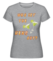 Who Let The Hens Out? -  T-shirt Shirtinator femme - Gris chiné - Devant