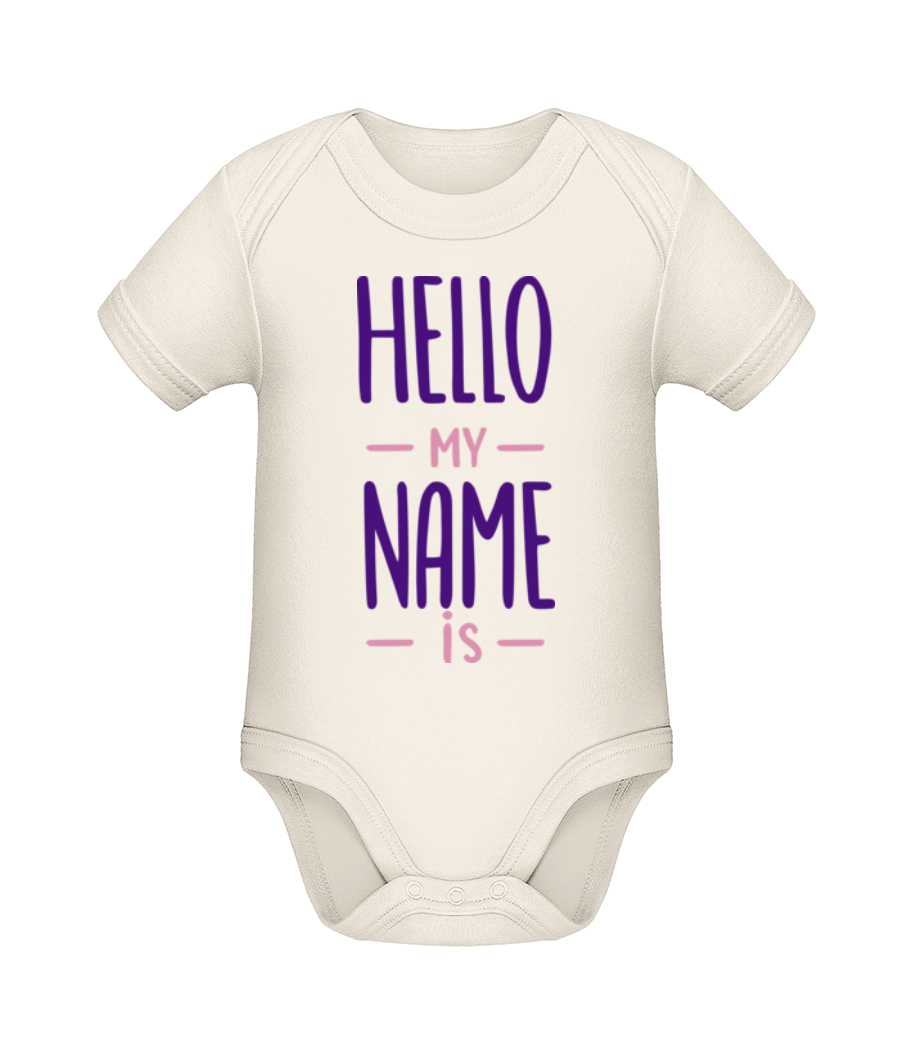 Hello My Name Is · Body manches courtes bio