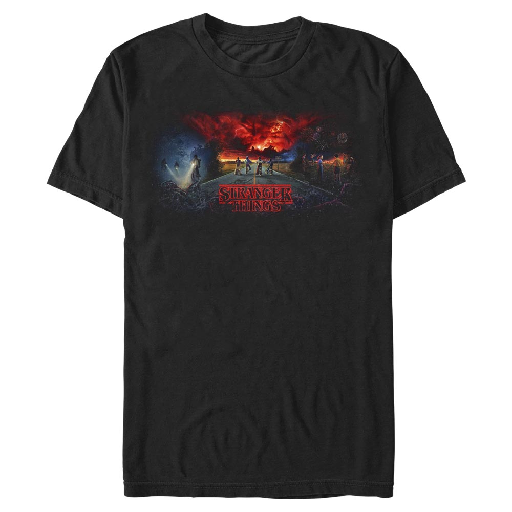 Netflix - Stranger Things - Photo de groupe Stranger Tryptych - Homme T-shirt