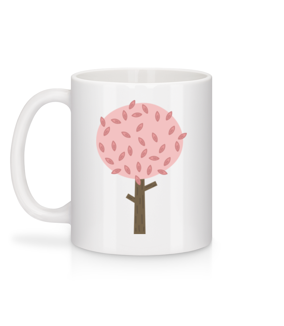 Aperçu: Arbre D'Automne - Mug en céramique blanc - Blanc - Derrière