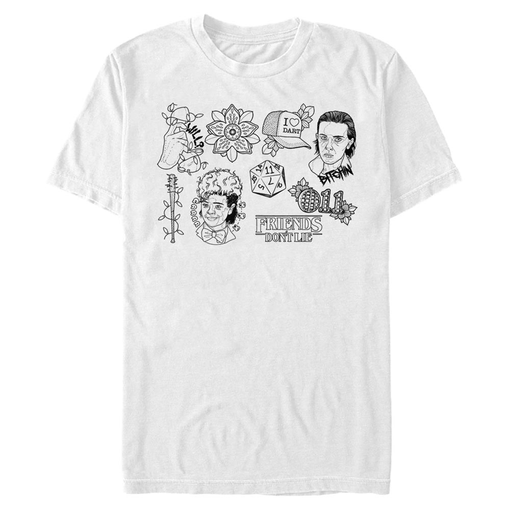 Netflix - Stranger Things - Photo de groupe Friends Do Not Lie - Homme T-shirt