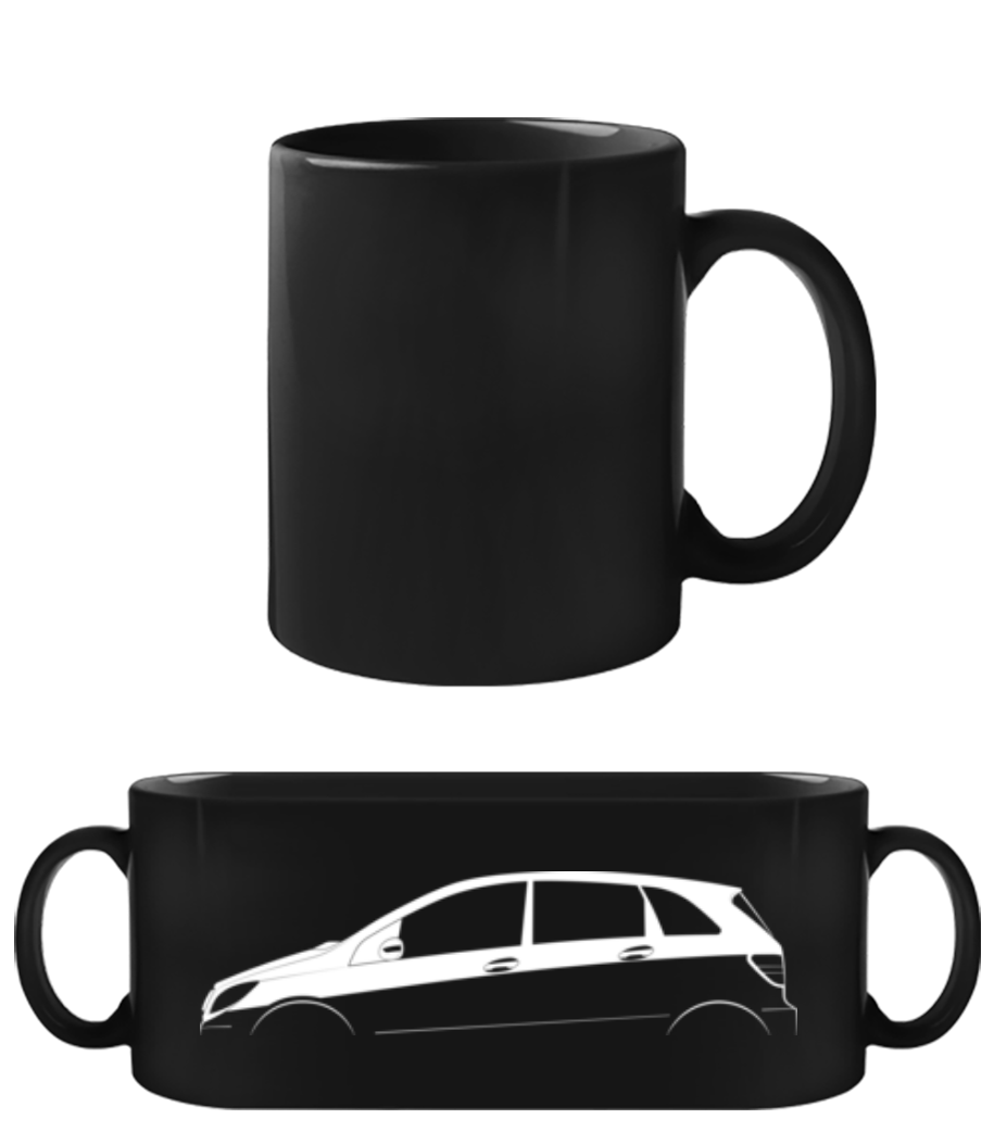 'Mercedes-Benz B-Class W245' Silhouette · Schwarze Tasse