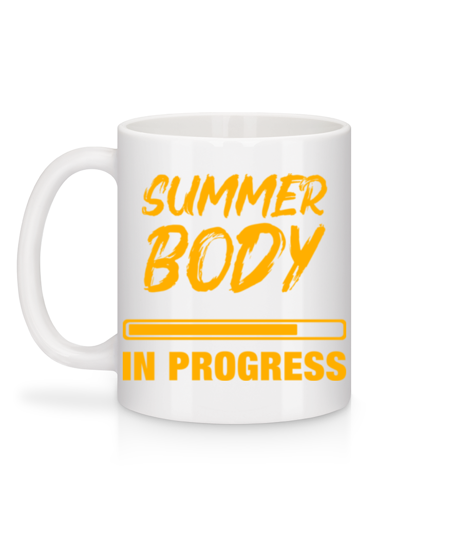 Aperçu: Summer Body in Progress - Mug en céramique blanc - Blanc - Derrière