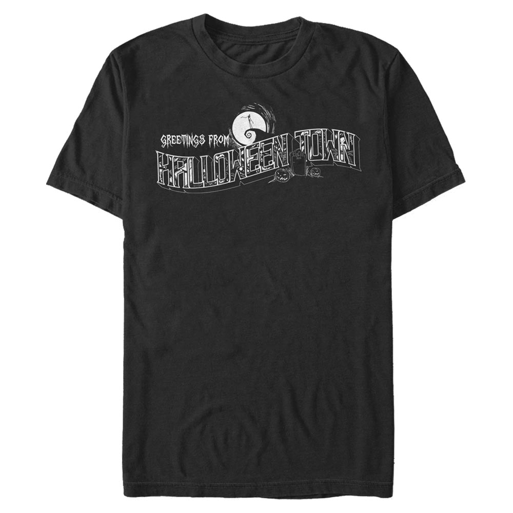Disney Classics - L'étrange Noël de monsieur Jack - Texte Greetings Halloween Town - Halloween - Homme T-shirt