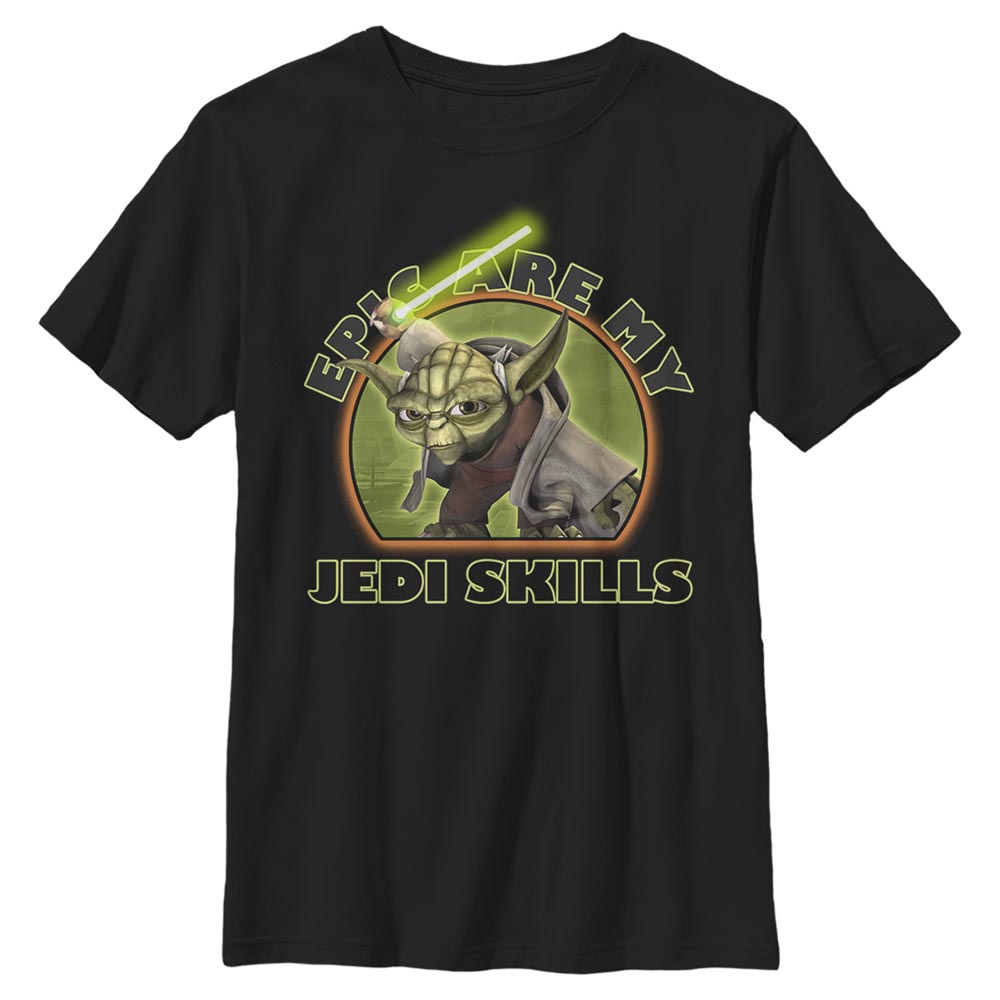 Star Wars - The Clone Wars - Yoda Jedi Skills - Enfant T-shirt