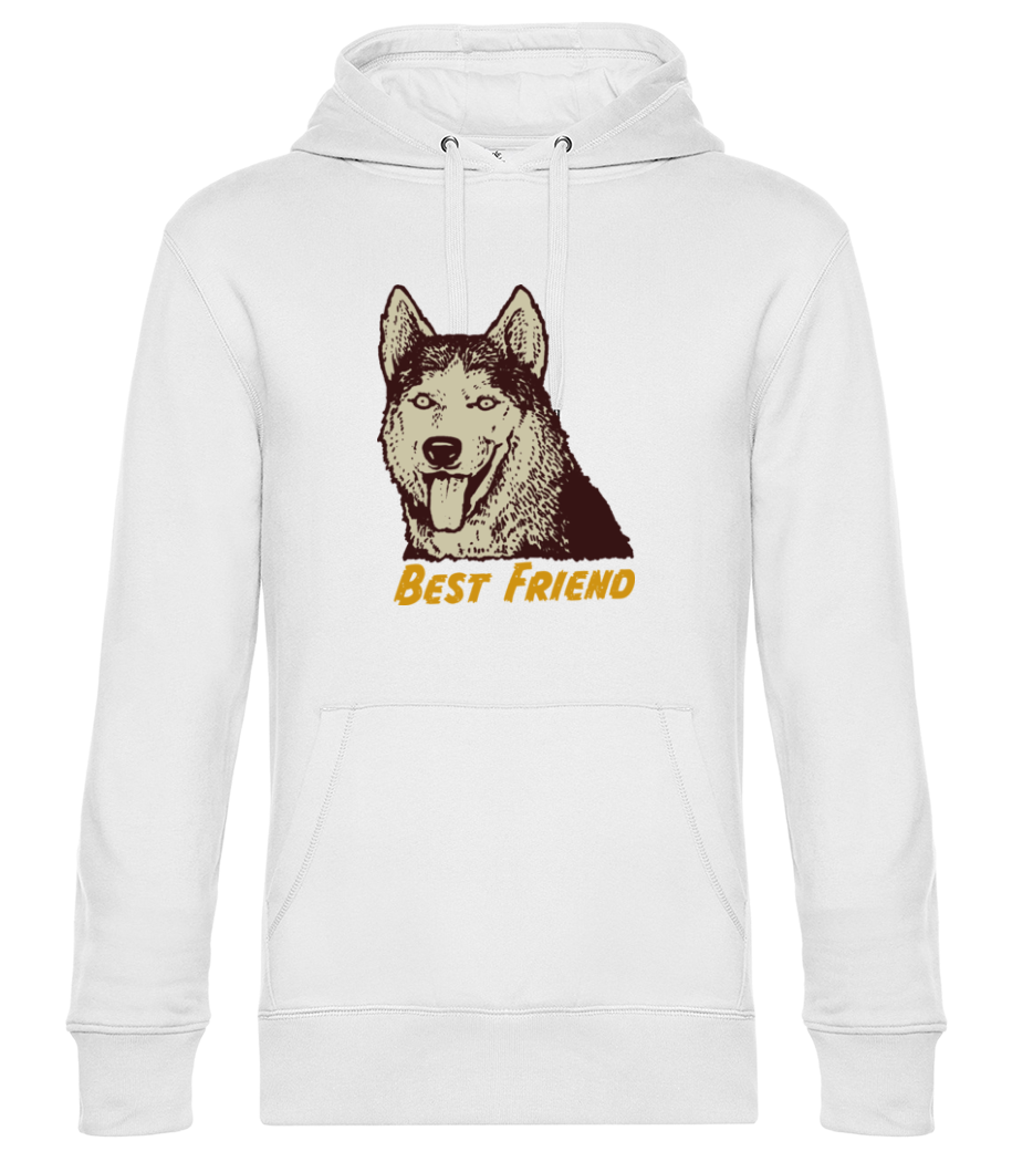 Aperçu: Dog Best Friend - Sweat à capuche premium Unisexe - Blanc - Devant