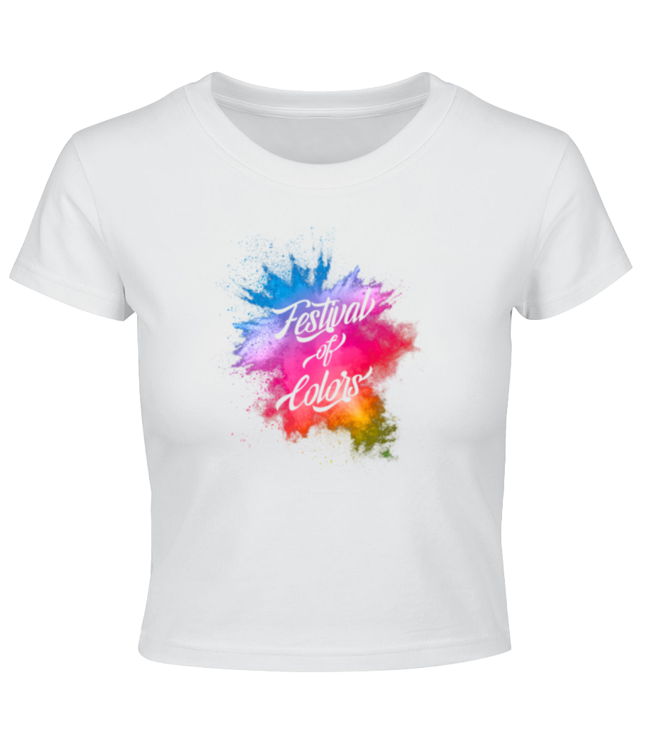 Festival Of Colors · Crop top