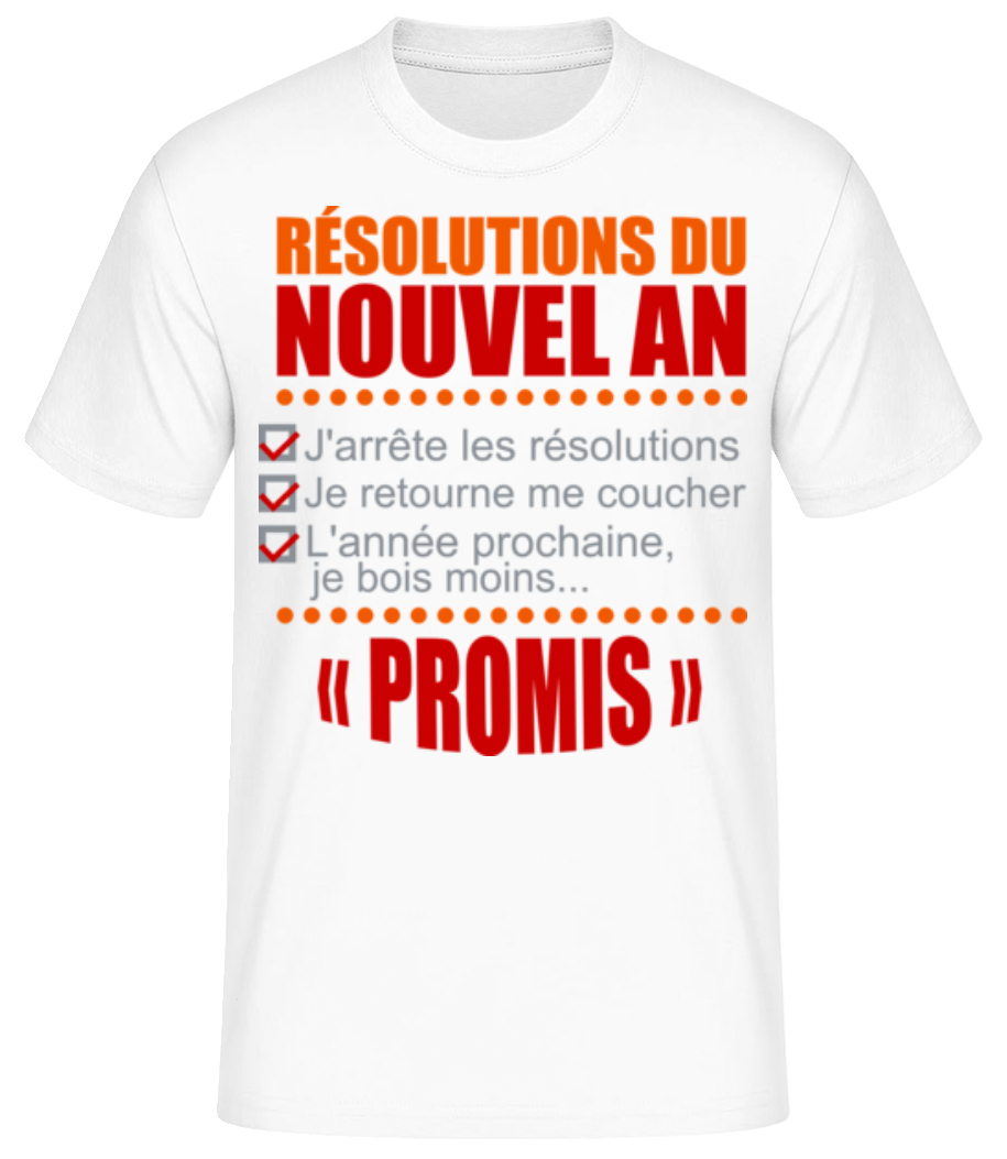 Résolutions Du Nouvel An · T-shirt standard Homme