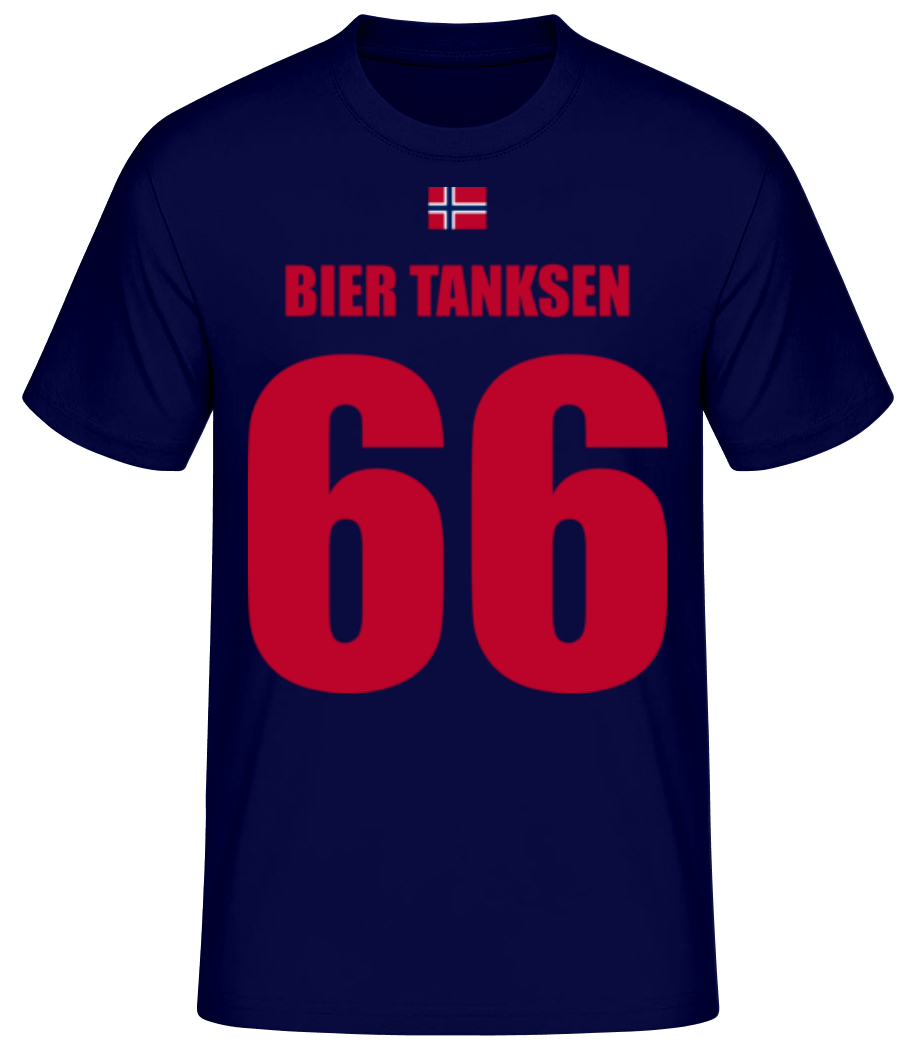 Norwegen Fußball Trikot Bier Tanksen · Männer Basic T-Shirt