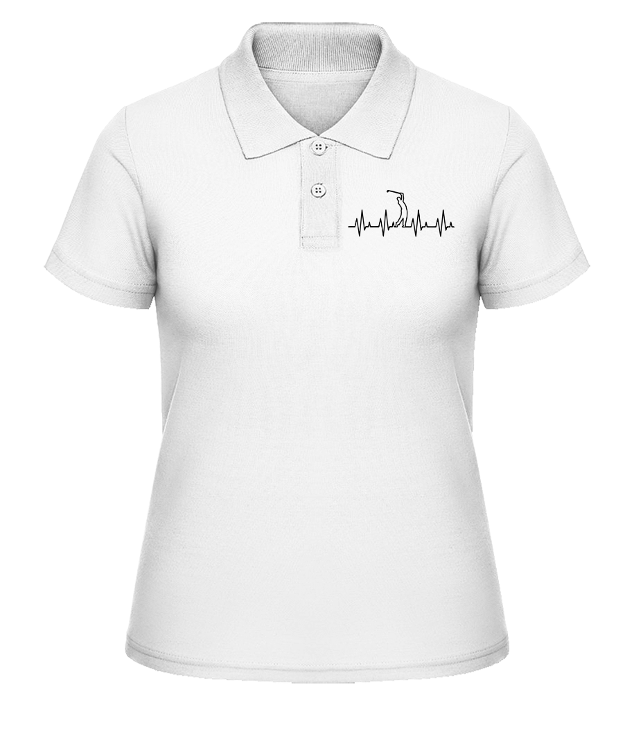 Rythme cardiaque de golf · Polo en piqué fin pour femmes