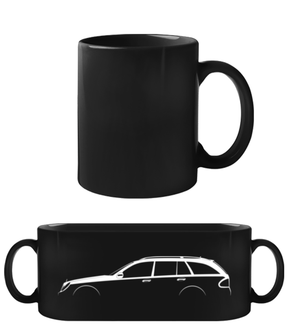'Mercedes-Benz EQC N293' Silhouette · Tasse Noire