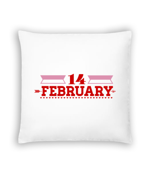 Aperçu: 14 February Valentine - Coussin - Blanc - Devant