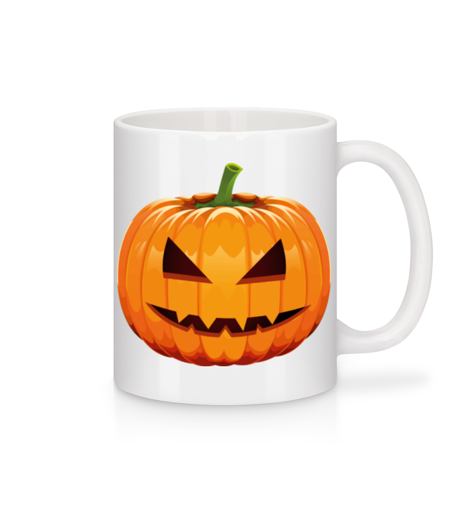 Citrouille Grimaçante · Mug en céramique blanc