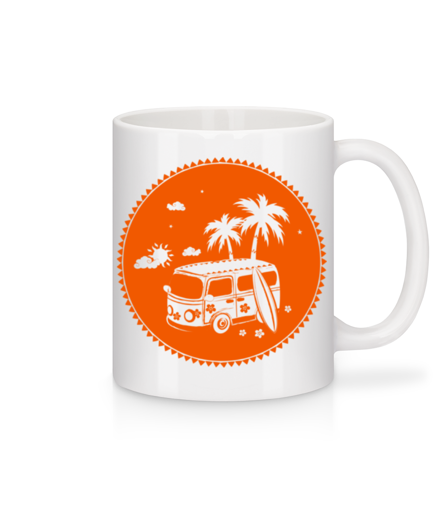 Holiday Icon Orange - Mug en céramique blanc - Blanc - Devant