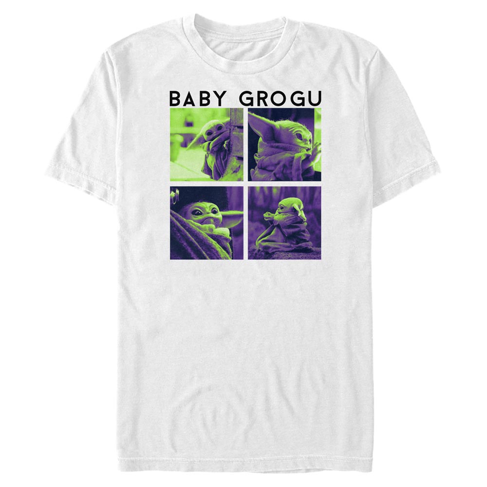 Star Wars - The Mandalorian - The Child Grogu Boxup Color Shift - Homme T-shirt - Blanc - Devant
