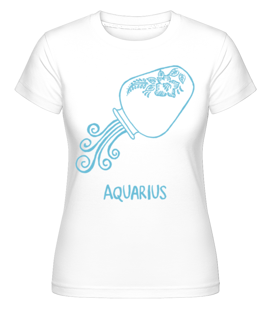 Scribble Style Zodiac Sign Aquarius ·  T-shirt Shirtinator femme